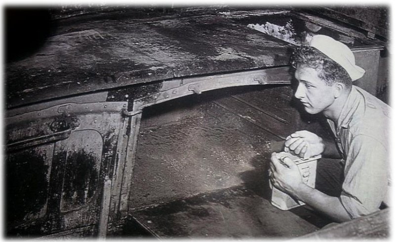 DiGiovanni - CoastGuard 05.jpg - Edward DiGiovanniDate & location unknown... but looks like the galley. Edward DiGiovanni family photos.